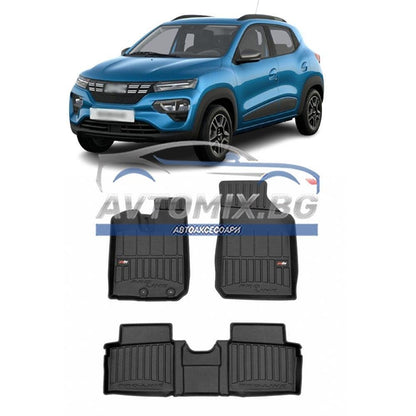 Гумени стелки зa Dacia Spring след 2020 г., ProLine 3D