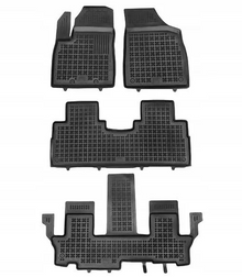 Rubber floor mats for Donfeng Forthing U-Tour (2023+) with 7 seats, Rezawplast