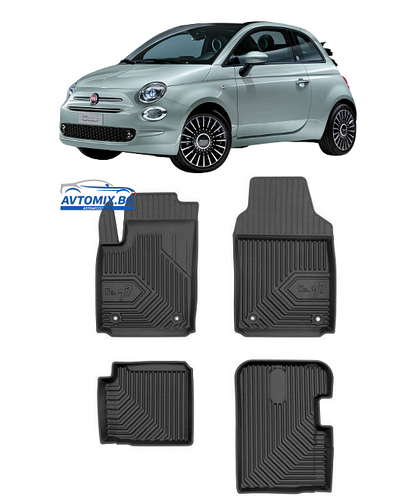Гумени стелки за Fiat 500 след 2020г Хибрид, Модел No.77