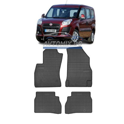 Covorașe de cauciuc pentru Fiat Doblo 2010-2020, Frogum