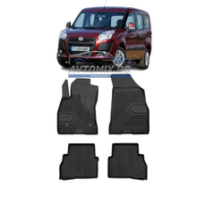 Rubber floor mats for Fiat Doblo 2010-2020, Model No.77