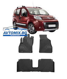Rubber floor mats for Fiat Fiorino from 2007-2016, Model No.77