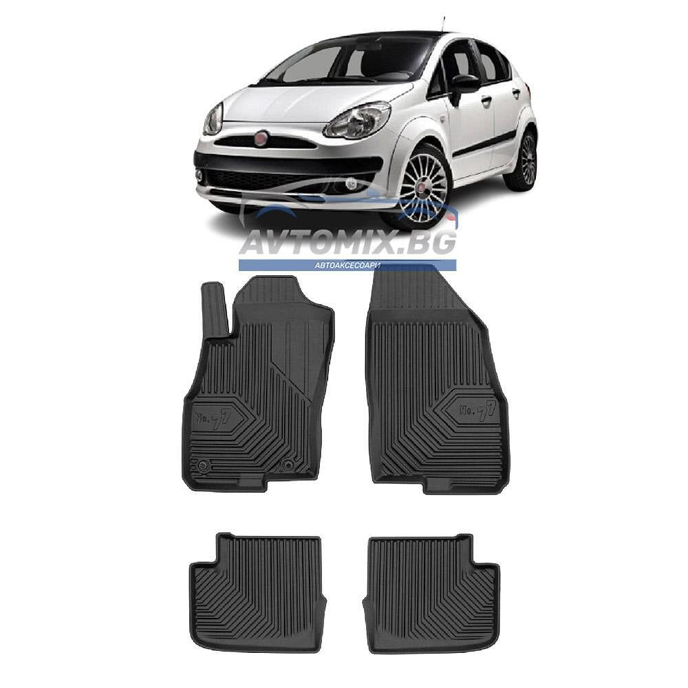 Covorașe de cauciuc pentru Fiat Evo 2009-2012, 5 uși, Model nr.77
