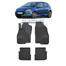 Rubber floor mats for Fiat Evo 2009-2012, 3-door, Model No.77