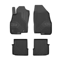 Rubber floor mats for Fiat Evo 2009-2012, 3-door, Model No.77