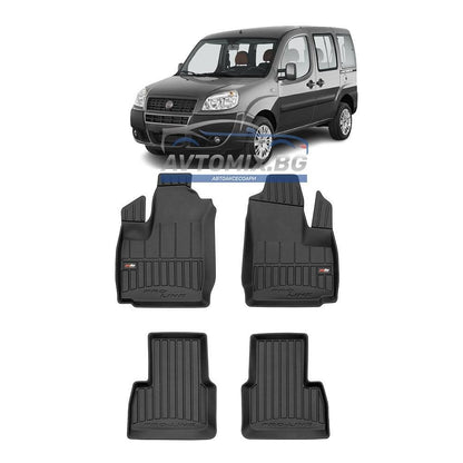 Covorașe din cauciuc pentru Fiat Doblo 2000-2010, ProLine 3D