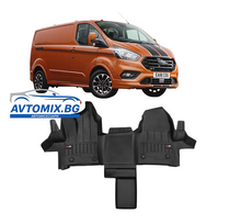 Rubber floor mats for Ford Transit Custom from 2017-2023, ProLine 3D / 2-seater, automatic