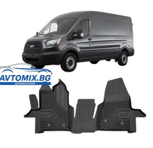 Rubber floor mats for Ford Transit after 2018, Model No. 77