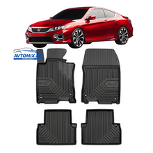 Rubber floor mats for Honda Accord 2008-2015. Model No. 77