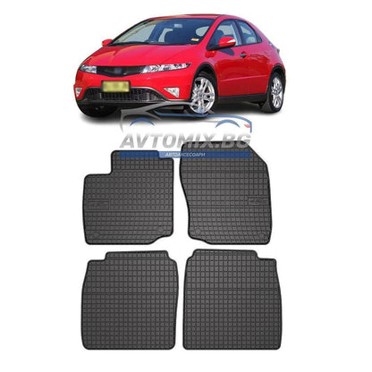 Гумени стелки зa Honda Civic хечбек 2011-2016 г., Frogum