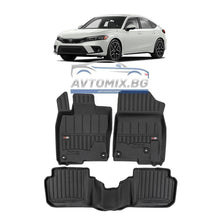 Rubber floor mats for Honda Civic after 2021, ProLine 3D