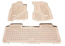 Rubber floor mats for HONDA CR-V II (2002-2006) - beige tray type