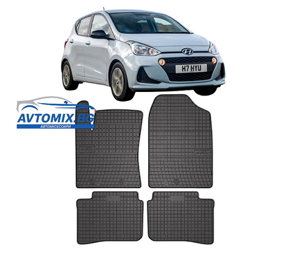 Гумени стелки зa Hyundai i10 след 2019г., Frogum