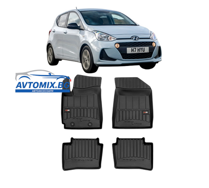 Rubber floor mats for Hyundai i10 after 2019, ProLine 3D