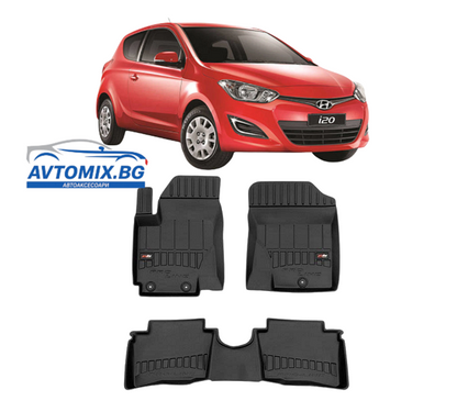 Гумени стелки за Hyundai i20 от 2008-2015г. ProLine 3D