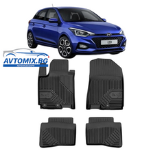 Rubber floor mats for Hyundai i20 from 2014-2020, Model No.77