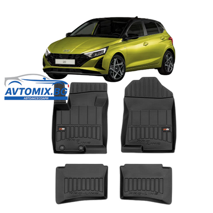 Rubber floor mats for Hyundai i20 after 2020, ProLine 3D