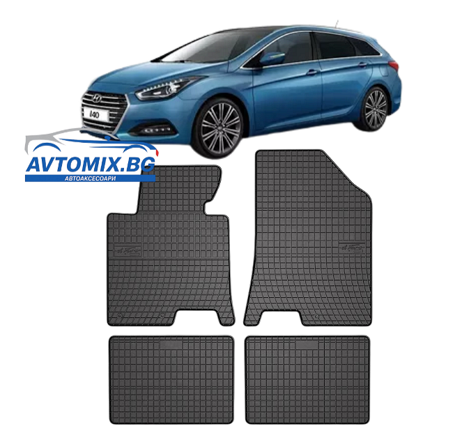 Covorașe de cauciuc pentru Hyundai i40 din 2011-2019, Frogum