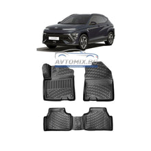 Rubber floor mats for Hyundai Kona 2017-2022, electric, RizLine