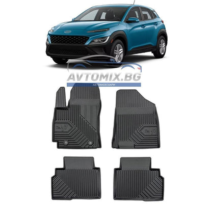 Rubber floor mats for Hyundai Kona after 2022, Model No.77