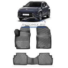 Rubber floor mats for Hyundai Kona Hybrid post-2022, RizLine