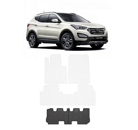 Гумени стелки за Hyundai Santa Fe III 2012-2018г., Frogum/ 3ти ред