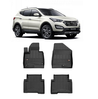 Covorașe de cauciuc pentru Hyundai Santa Fe III 2012-2018, ProLine 3D