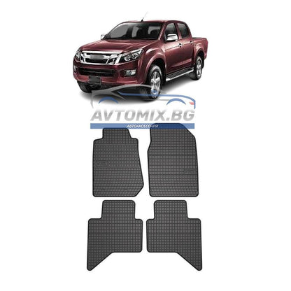 Гумени стелки за Isuzu D-MAX, 2011-2019 г., Frogum
