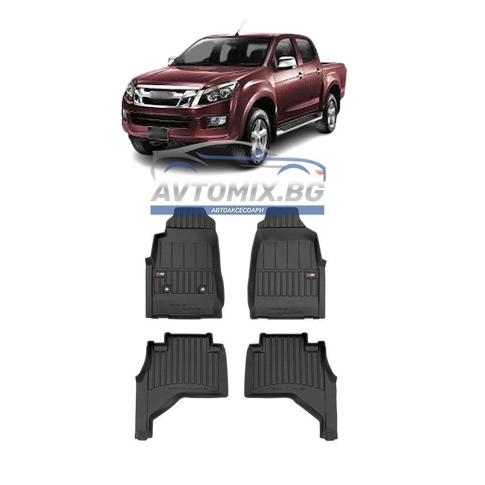 Гумени стелки зa Isuzu D-MAX 2011-2019 г., ProLine 3D