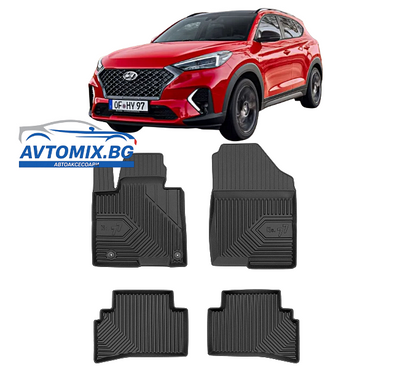 Гумени стелки за Hyundai Tucson след 2020г, Модел No.77 без Хибрид и Plug-in хибрид
