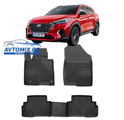 Гумени стелки за Hyundai Tucson след 2020г, Модел No.77 за Хибрид