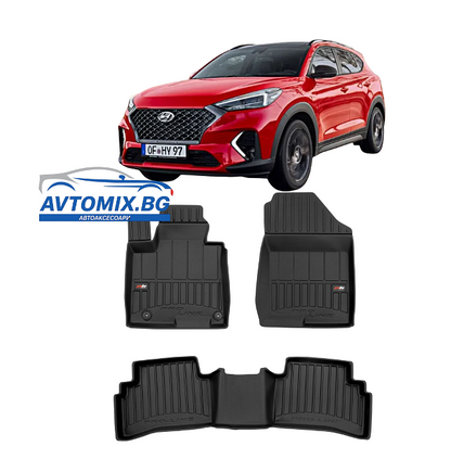 Гумени стелки за Hyundai Tucson след 2020г, ProLine 3D без Хибрид и Plug-in хибрид
