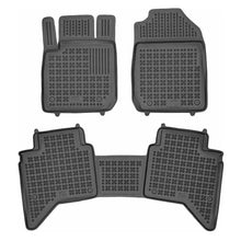 Rubber floor mats for Isuzu D-MAX, after 2019, 4 doors, Rezaw Plast