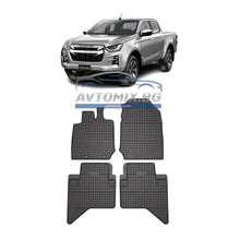 Rubber mats for Isuzu D-MAX, post-2019, 4-door, Frogum