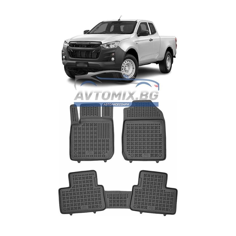 Covorașe din cauciuc pentru Isuzu D-MAX, după 2019, 2 uși, Rezaw Plast