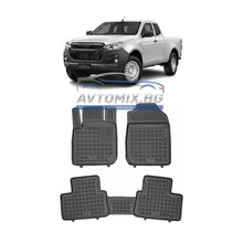 Rubber floor mats for Isuzu D-MAX, 2019 onwards, 2-door, Rezaw Plast