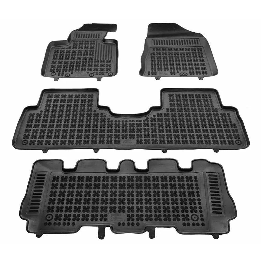 Гумени стелки зa KIA Sorento 7-места 2015-2020 г., Rezaw Plast