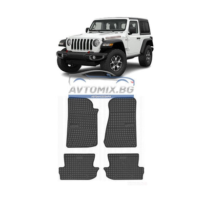 Covorașe de cauciuc pentru Jeep Wrangler după 2017, Frogum