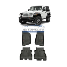 Rubber floor mats for Jeep Wrangler after 2017, ProLine 3D