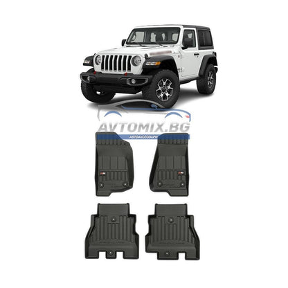 Гумени стелки зa Jeep Wrangler след 2017 г., ProLine 3D