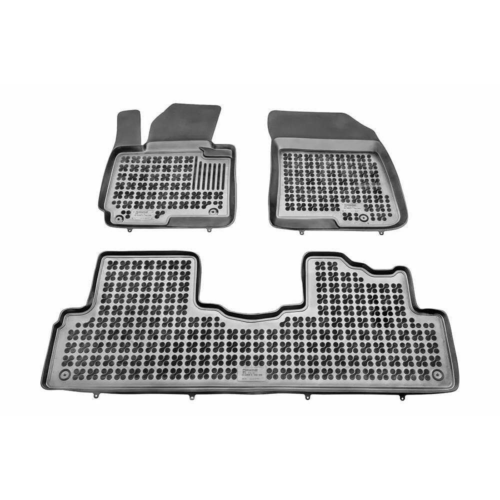 Rubber floor mats for KIA Carens 2013-2019, Rezaw Plast