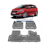 Rubber floor mats for KIA Carens 2013-2019, Rezaw Plast