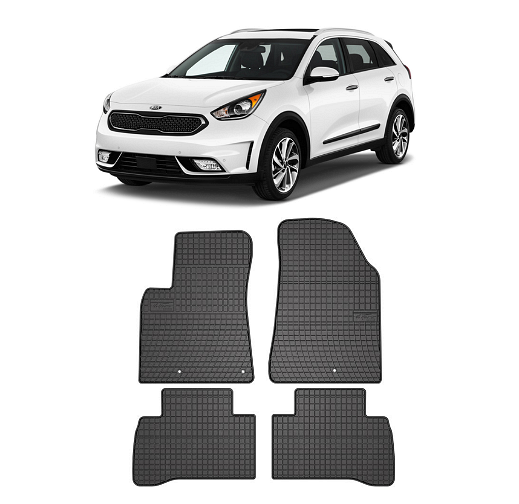 Rubber floor mats for KIA Niro 2016-2022, Frogum