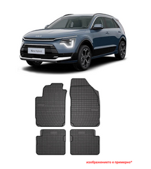 Rubber floor mats for KIA Niro from 2022 onwards, Frogum / Hybrid
