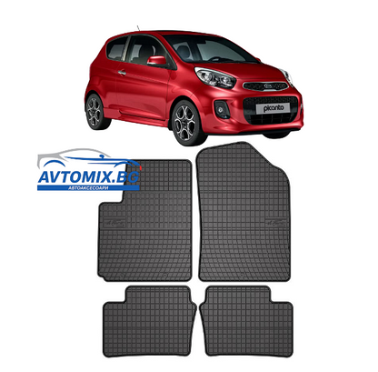 Covorașe de cauciuc pentru KIA Picanto 2011-2017, Frogum