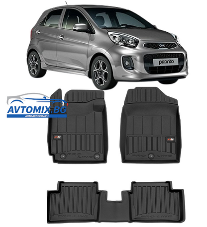 Covorașe de cauciuc pentru KIA Picanto, după 2017, ProLine 3D