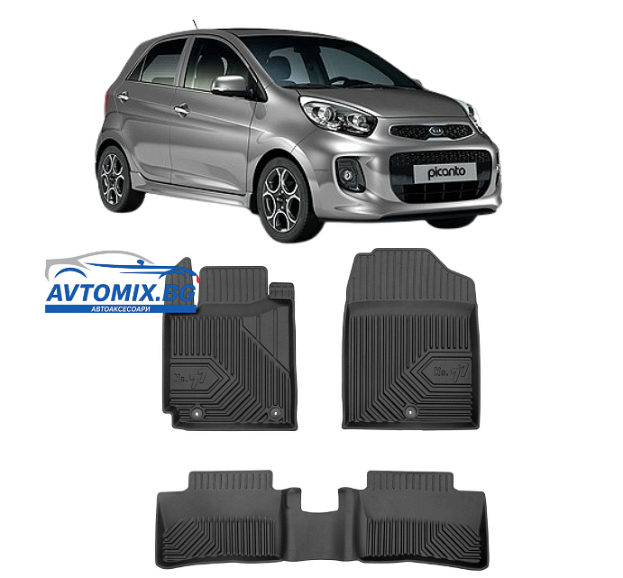 Гумени стелки за KIA Picanto след 2017г., Модел No.77