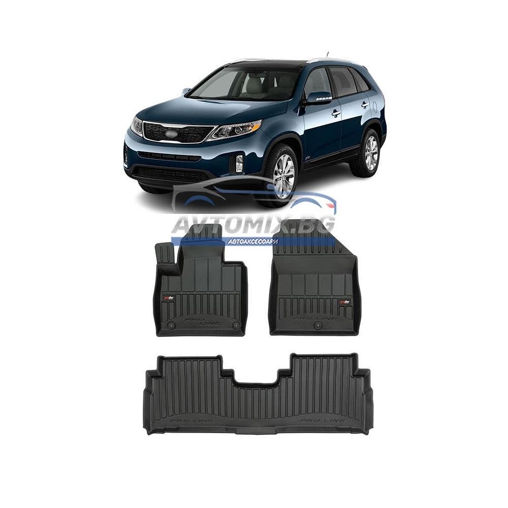 Covorașe de cauciuc pentru KIA Sorento 2015-2020, ProLine 3D