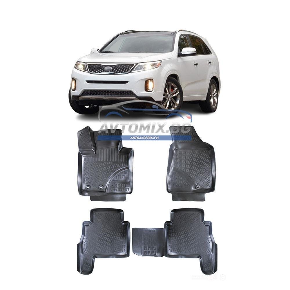 Гумени стелки за KIA Sorento 2011-2015 г.,  RizLine