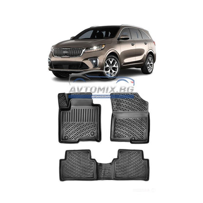 Covorașe de cauciuc pentru KIA Sorento după 2020, RizLine